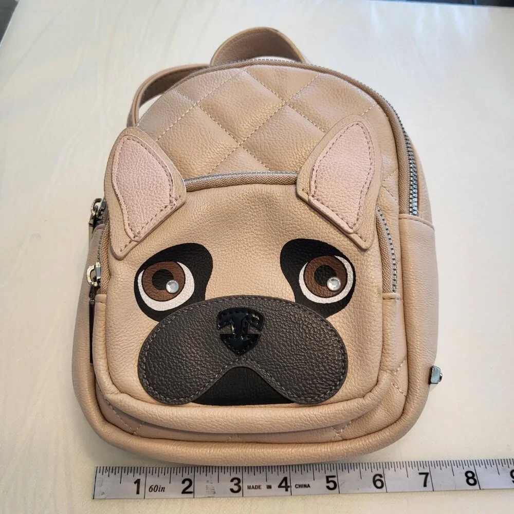 Betsey Johnson French Bulldog Backpack Mini Pug Pup Dog - Picture 8 of 16